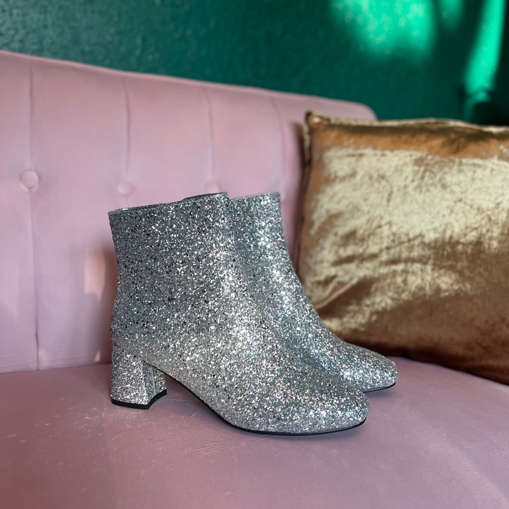 Sparkly Heeled Boots